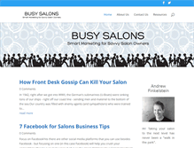 Tablet Screenshot of busysalons.com